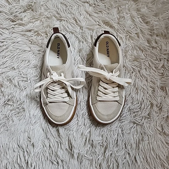 *SOLD* Canvas Faux Suede Trim Boy's Kid's Old Navy Sneakers Shoes - 13 - Picture 12 of 12